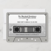 Brautparty des Kassettenbandes Einladung (Rückseite)