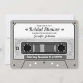 Brautparty des Kassettenbandes Einladung (Vorderseite)