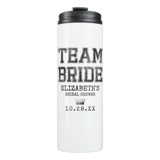 Brautparty des Kollegiums Thermosbecher (Vorderseite)