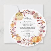 Brautparty des Kürbisfalles im Herbst Einladung (Vorderseite)