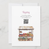 Brautparty des QR-Kodex für den Markt Einladung (Rückseite)