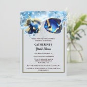 Brautparty des tropischen Riffs Einladung (Stehend Vorderseite)