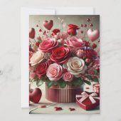 Brautparty des Valentinstag Einladung (Rückseite)