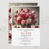 Brautparty des Valentinstag Einladung (Vorne/Hinten)