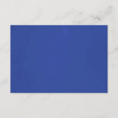 Brautparty-Display-Dusche für Wasserfarben-Navy Begleitkarte (Rückseite)