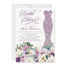 Brautparty Dress Glam Gown Botanical Lavendel