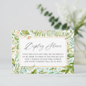 Brautparty-Dusche für Aquarellfarben Begleitkarte (Stehend Vorderseite)