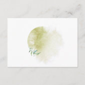 Brautparty-Dusche für Aquarellfarben Begleitkarte (Rückseite)