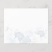 Brautparty Dusty Blue Floral Rezept Card (Rückseite)