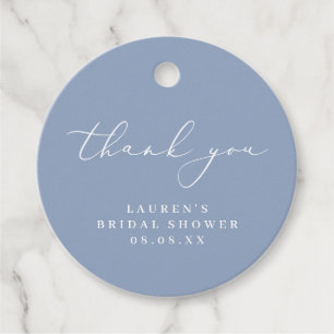 Brautparty Dusty Blue Vielen Dank für Ihre Unterst Geschenkanhänger