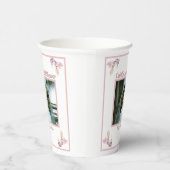 Brautparty Dusty Rose Foto Pappbecher (Rechts)