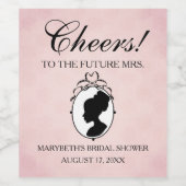 Brautparty Eigenes Weinflaschen-Etikett Weinetikett (Einzelnes Label)