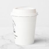 Brautparty "Ein neues Kapitel" Elegantes Buch Love Pappbecher (Links)