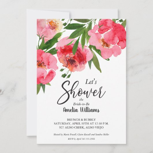 Brautparty Einladung (Vorderseite)