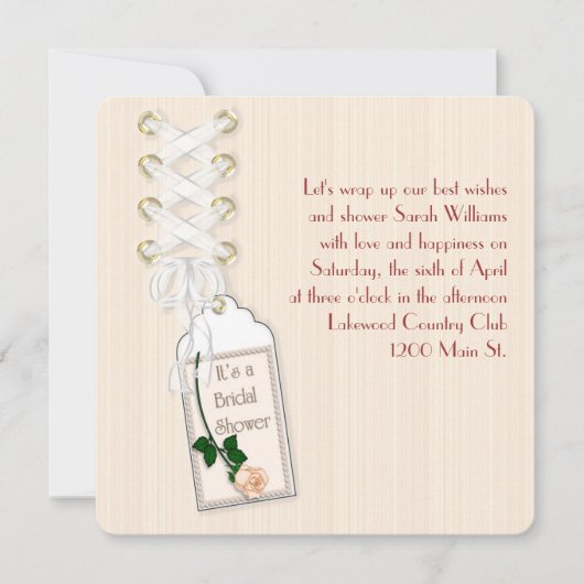 Brautparty Einladung (Vorderseite)