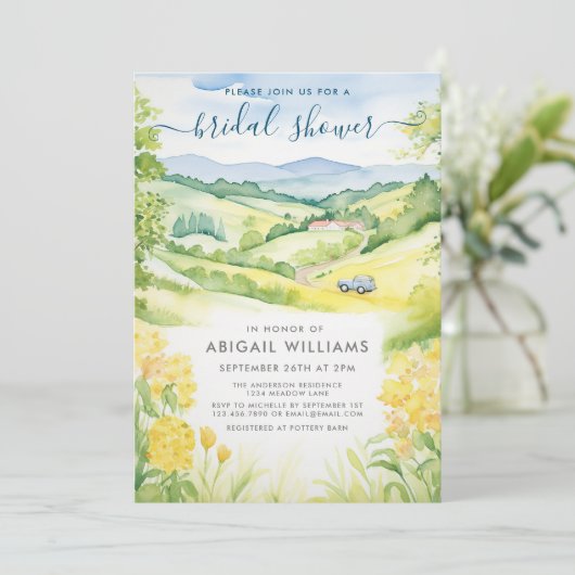 Brautparty Einladung (Stehend Vorderseite)