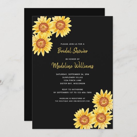 Brautparty Einladung (Vorne/Hinten)