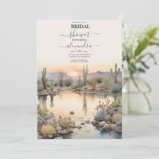 Brautparty Einladung (Stehend Vorderseite)