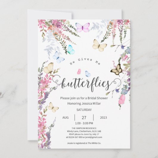 Brautparty Einladung (Vorderseite)