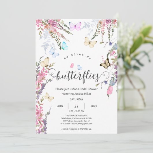 Brautparty Einladung (Stehend Vorderseite)