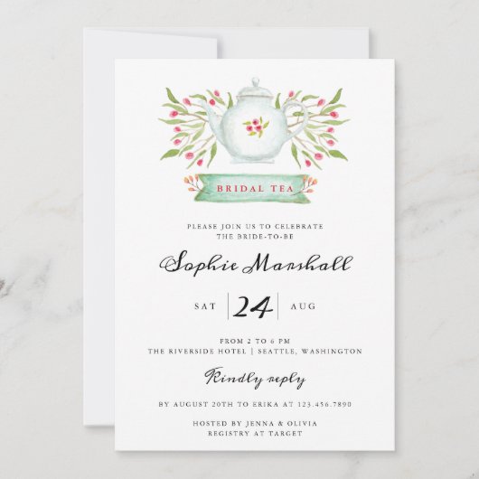 Brautparty Einladung (Vorderseite)