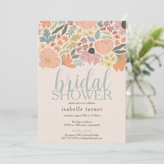 Brautparty Einladung (Stehend Vorderseite)