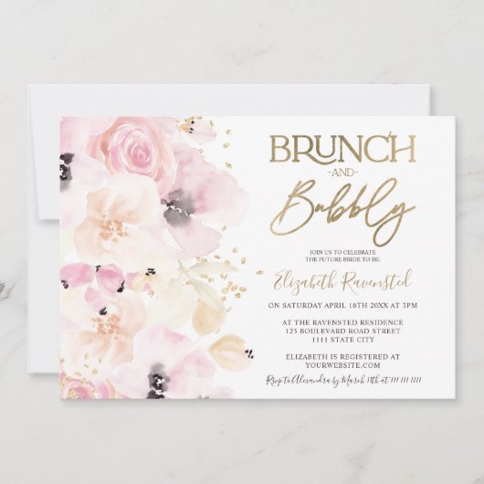 Brautparty Einladung (Vorderseite)