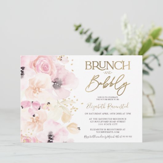 Brautparty Einladung (Stehend Vorderseite)