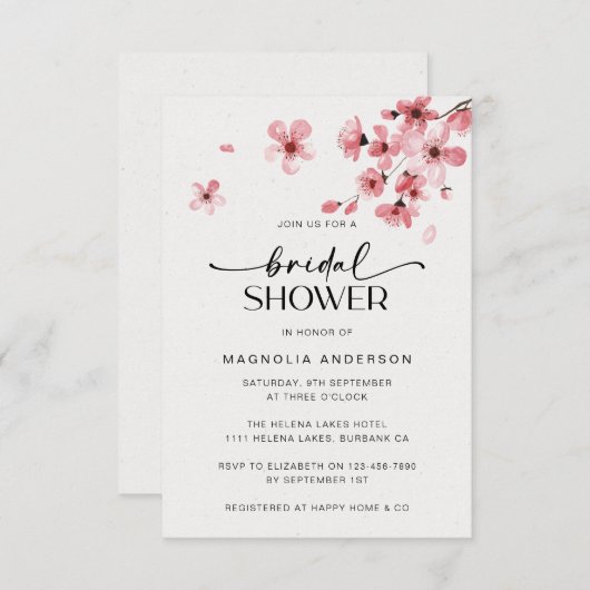 Brautparty Einladung (Vorne/Hinten)