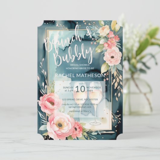 Brautparty Einladung (Stehend Vorderseite)