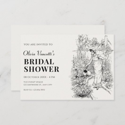 Brautparty Einladung (Vorne/Hinten)