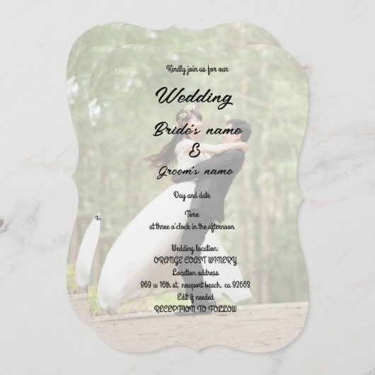 Brautparty Einladung (Vorne/Hinten)