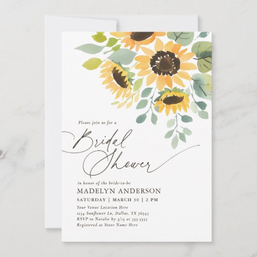 Brautparty Einladung (Vorderseite)