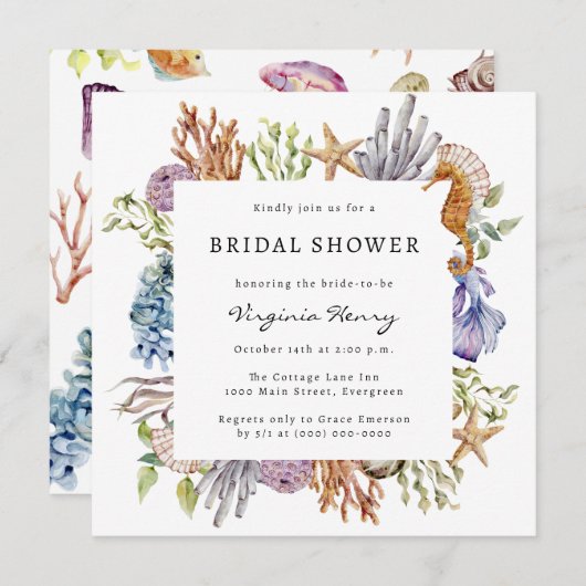 Brautparty Einladung (Vorne/Hinten)