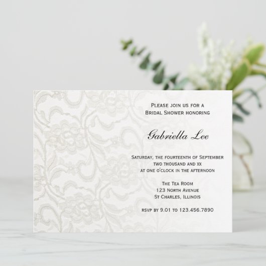 Brautparty Einladung (Stehend Vorderseite)