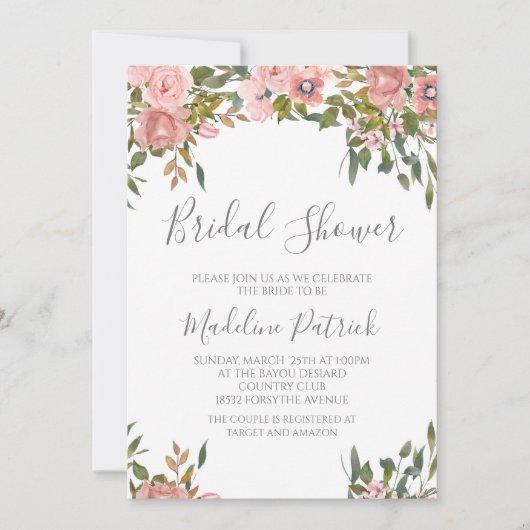 Brautparty Einladung (Vorderseite)