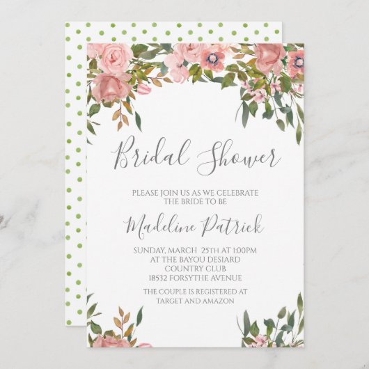 Brautparty Einladung (Vorne/Hinten)