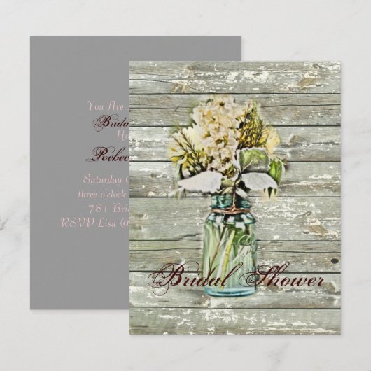 Brautparty Einladung (Vorne/Hinten)