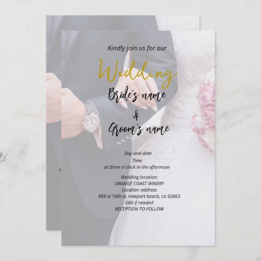 Brautparty Einladung (Vorne/Hinten)