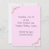 Brautparty Einladung (Rückseite)