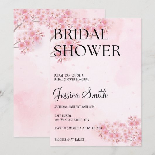 Brautparty Einladung (Vorne/Hinten)