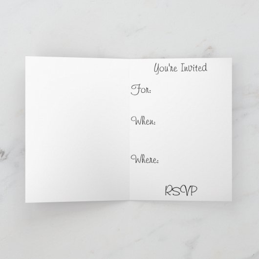 Brautparty Einladung (Innenseite)