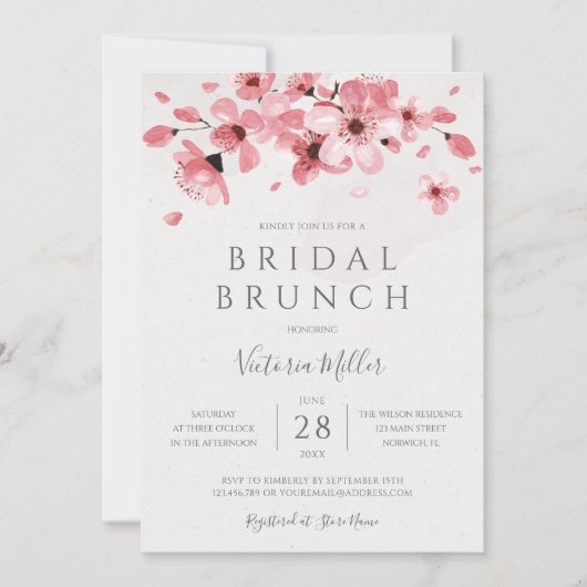 Brautparty Einladung (Vorderseite)