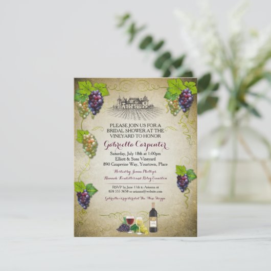 Brautparty Einladung (Stehend Vorderseite)