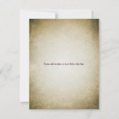 Brautparty Einladung (Rückseite)