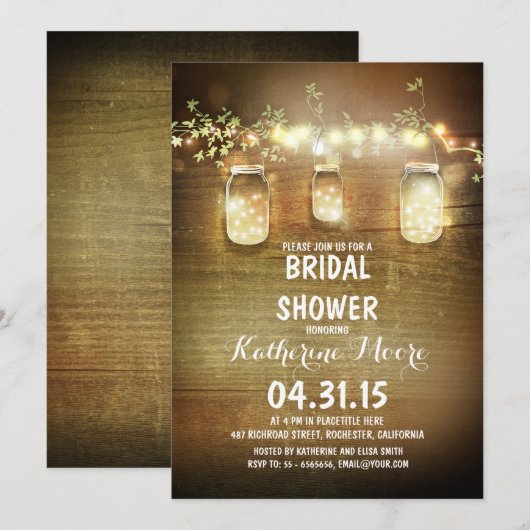 Brautparty Einladung (Vorne/Hinten)