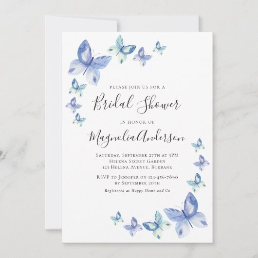 Brautparty Einladung (Vorderseite)