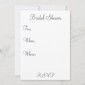 Brautparty Einladung (Rückseite)