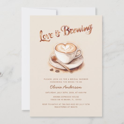 Brautparty Einladung (Vorderseite)