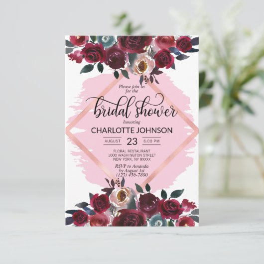 Brautparty Einladung (Stehend Vorderseite)